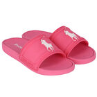 Girls Pink Logo Sliders, 1, hi-res