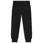Boys Black Logo Joggers, 1, hi-res