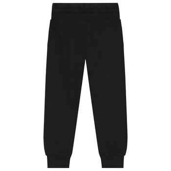 Boys Black Logo Joggers