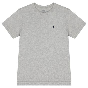 Boys Grey Logo T-Shirt
