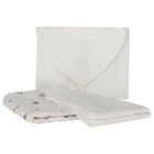 Baby Girls Ivory Floral Muslin Gift Set, 1, hi-res