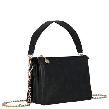 Girls Black Logo Handbag