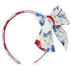 Girls White Cherry Headband, 1, hi-res