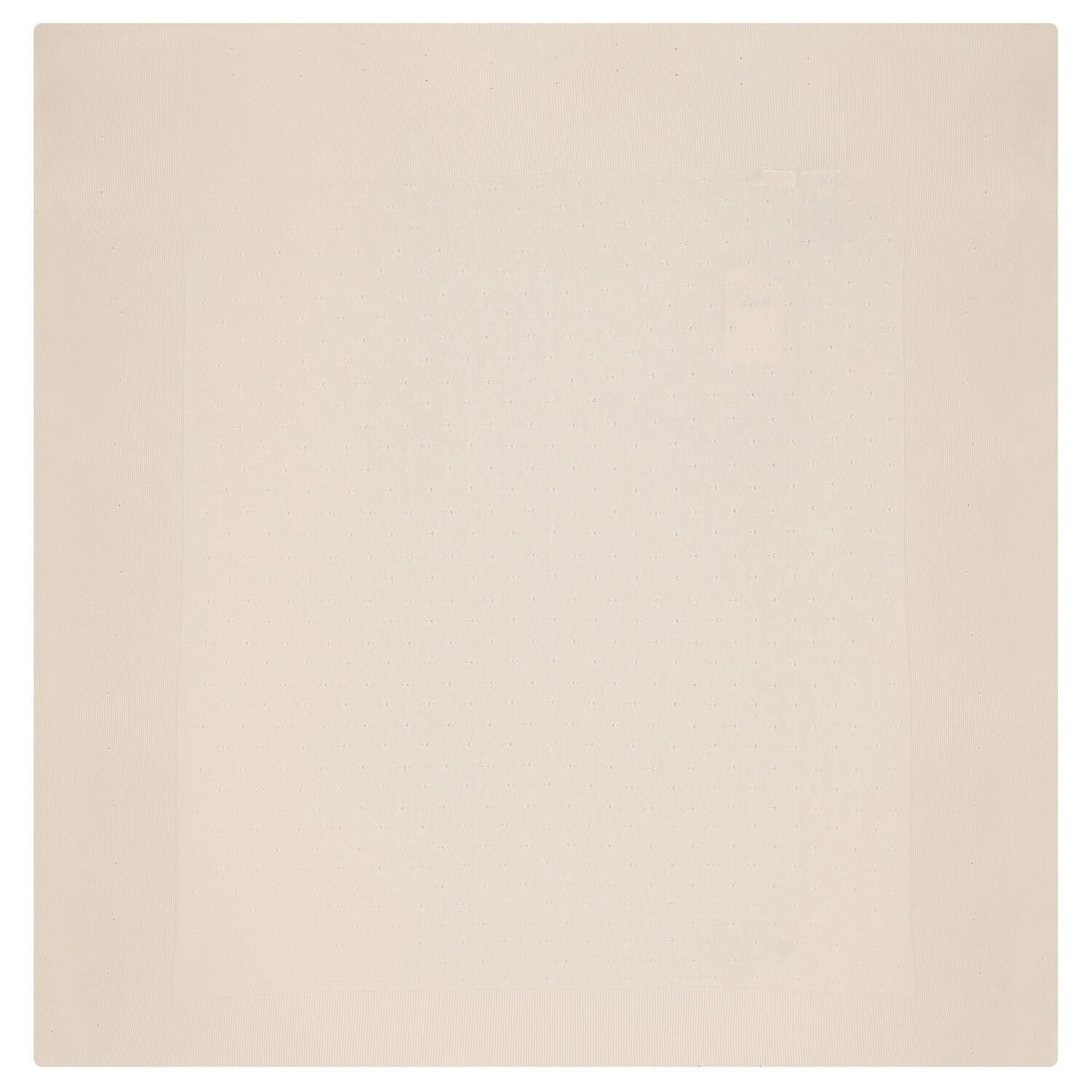 Beige Knitted Baby Blanket, 1, hi-res