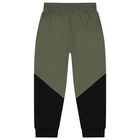 Boys Green & Black Logo Tracksuit, 2, hi-res