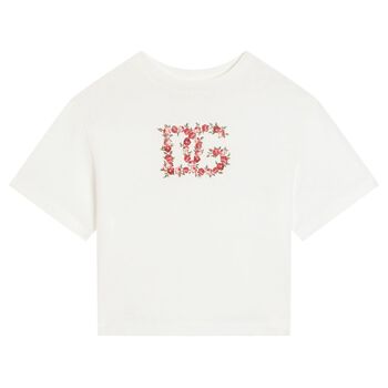 Girls Ivory Logo T-Shirt