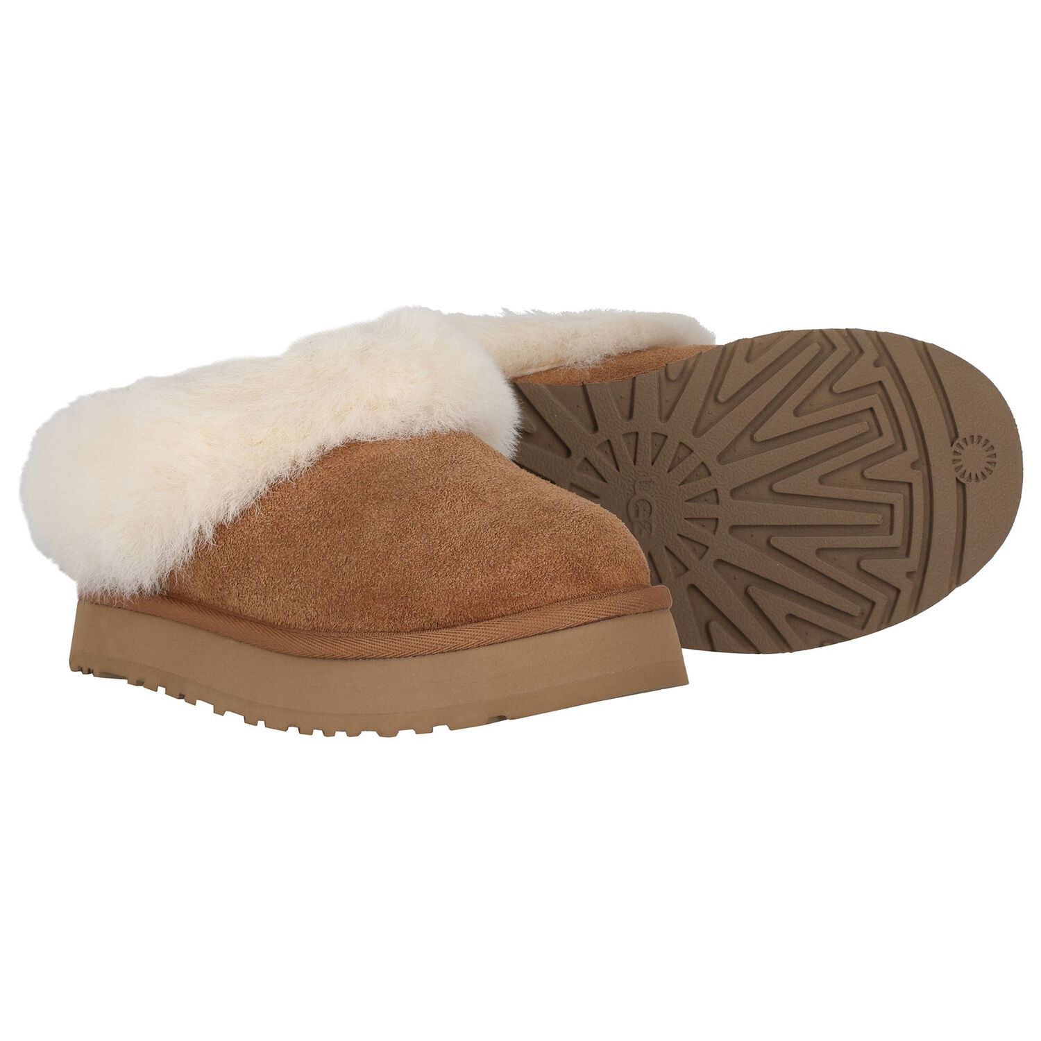 Girls Beige Tazzelle Suede Mules, 1, hi-res