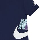 Girls Navy Blue Logo T-Shirt, 2, hi-res