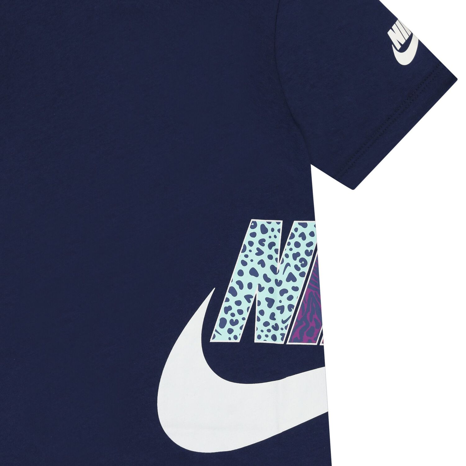 Girls Navy Blue Logo T-Shirt, 2, hi-res
