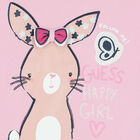 Girls Pink Bunny Logo T-Shirt, 1, hi-res