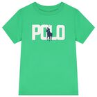Boys Green Logo T-Shirt, 1, hi-res