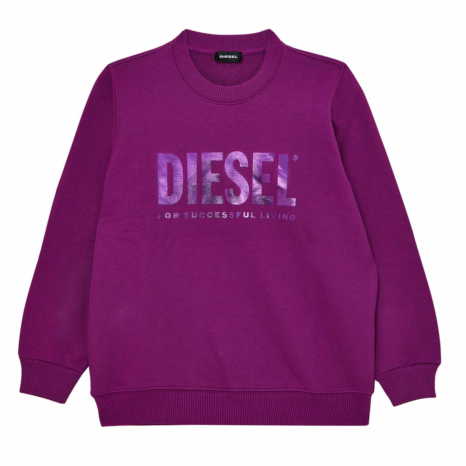 Girls Purple Logo Sweatshirt, 1, hi-res