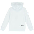 Boys White Thunderbolt Hooded Top, 1, hi-res