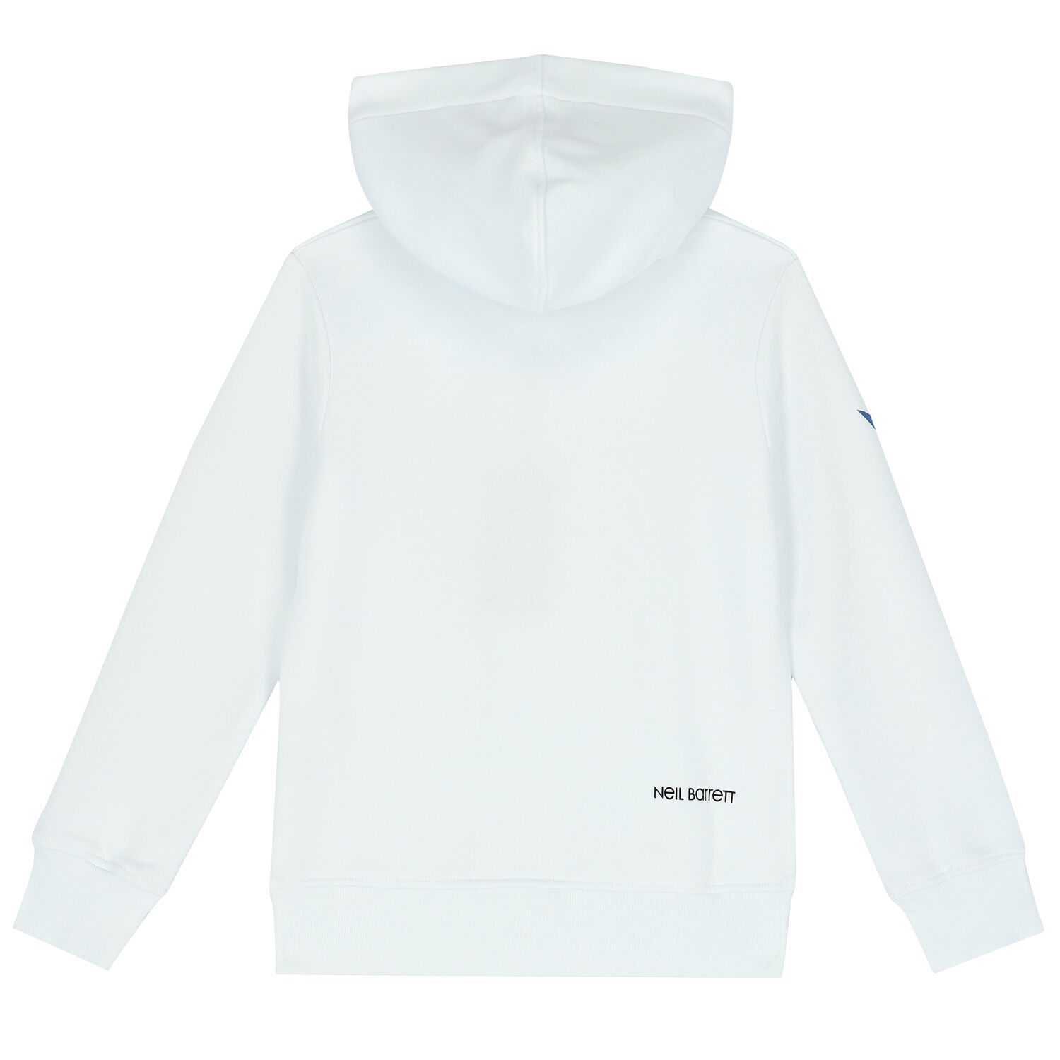 Boys White Thunderbolt Hooded Top, 1, hi-res
