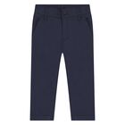 Younger Boys Navy Blue Trousers, 2, hi-res