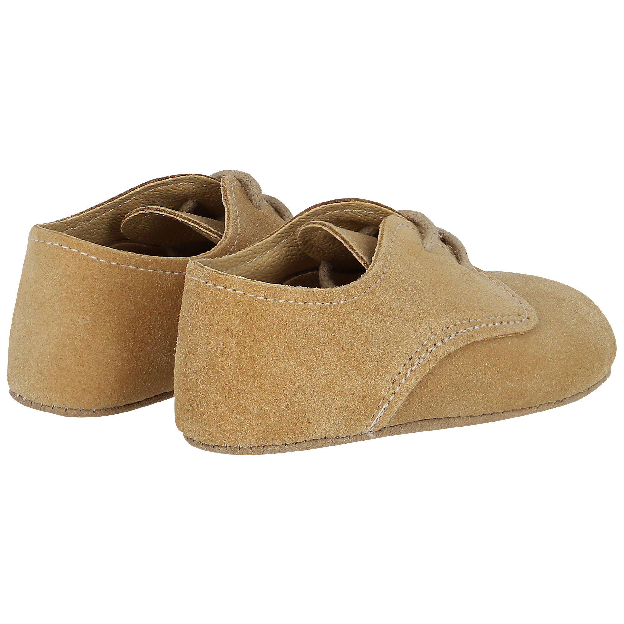 Early Days Beige Suede Pre Walker Baby Shoes Junior Couture UK