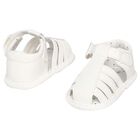 Baby Boys White Sandals, 3, hi-res