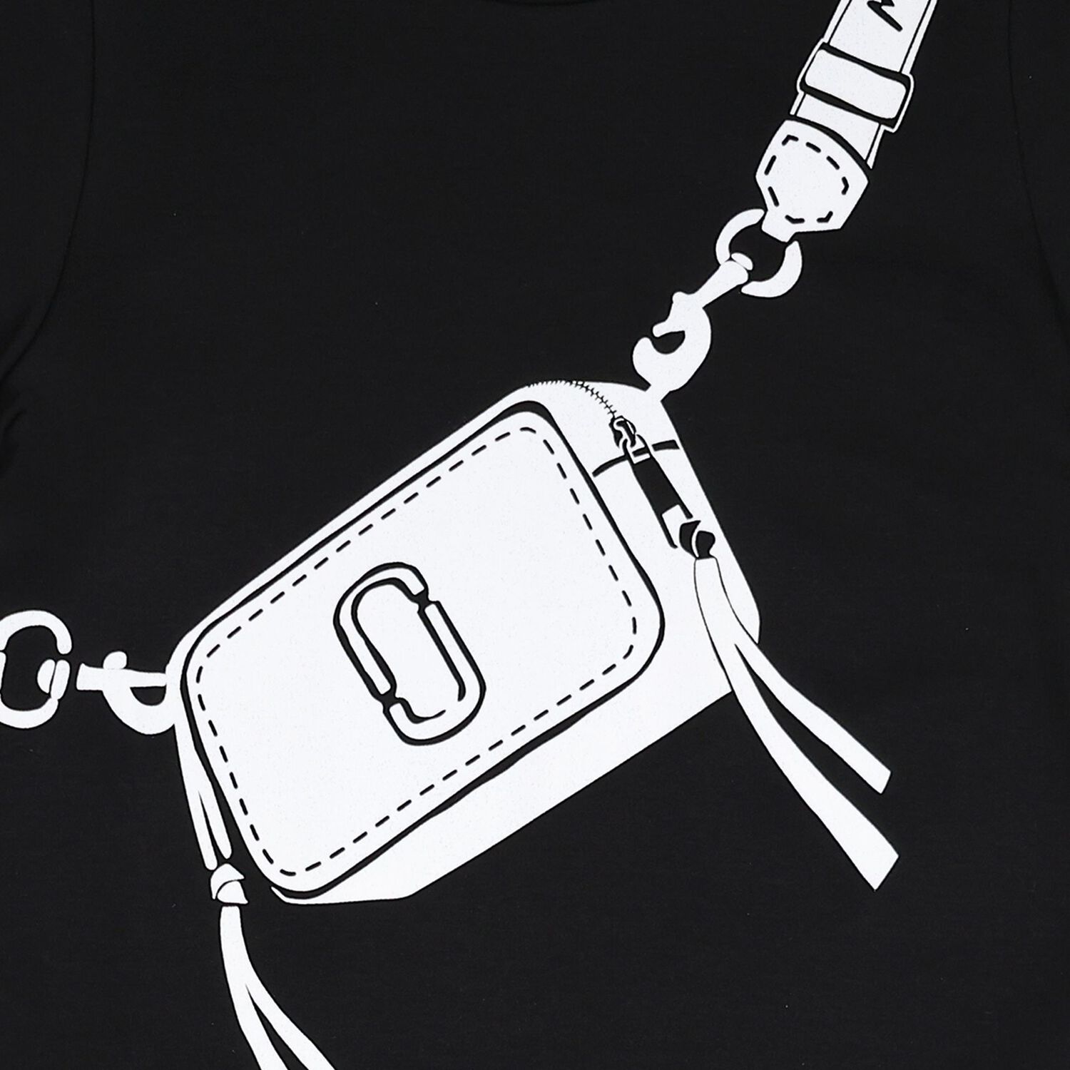 Girls Black Bag Dress, 1, hi-res