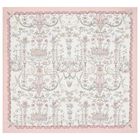 Baby Girls White & Pink Toile de Jouy Carr&eacute; Swaddle & Bib Gift Set, 1, hi-res