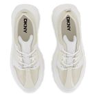 Girls Mini Me White Logo Trainers, 1, hi-res