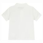 Baby Boys White and Red Logo Short Set, 1, hi-res