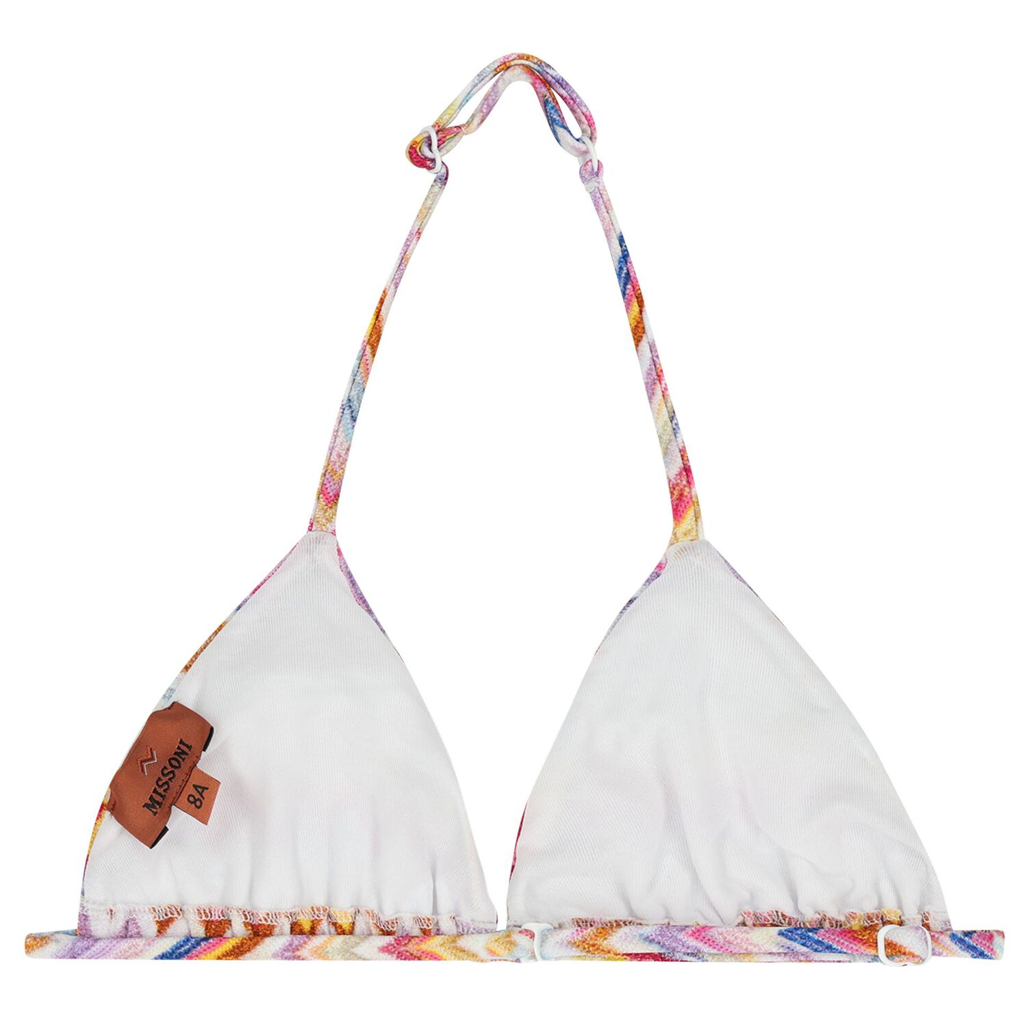 Girls Multi-Coloured Zig Zag Bikini, 2, hi-res