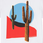 Boys White Cactus T-Shirt, 1, hi-res