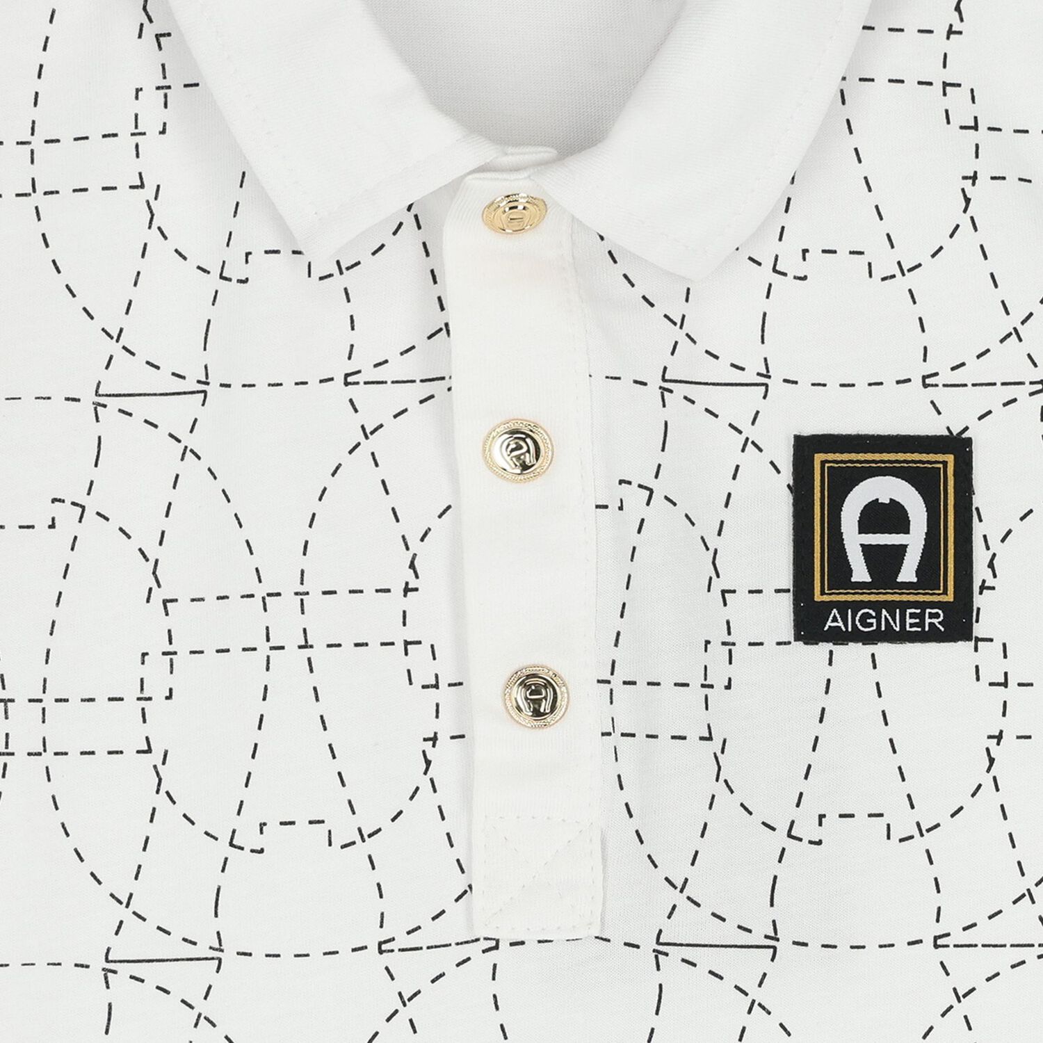 Younger Boys White Logo Polo Shirt, 1, hi-res