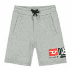 Boys Grey Logo Shorts, 1, hi-res
