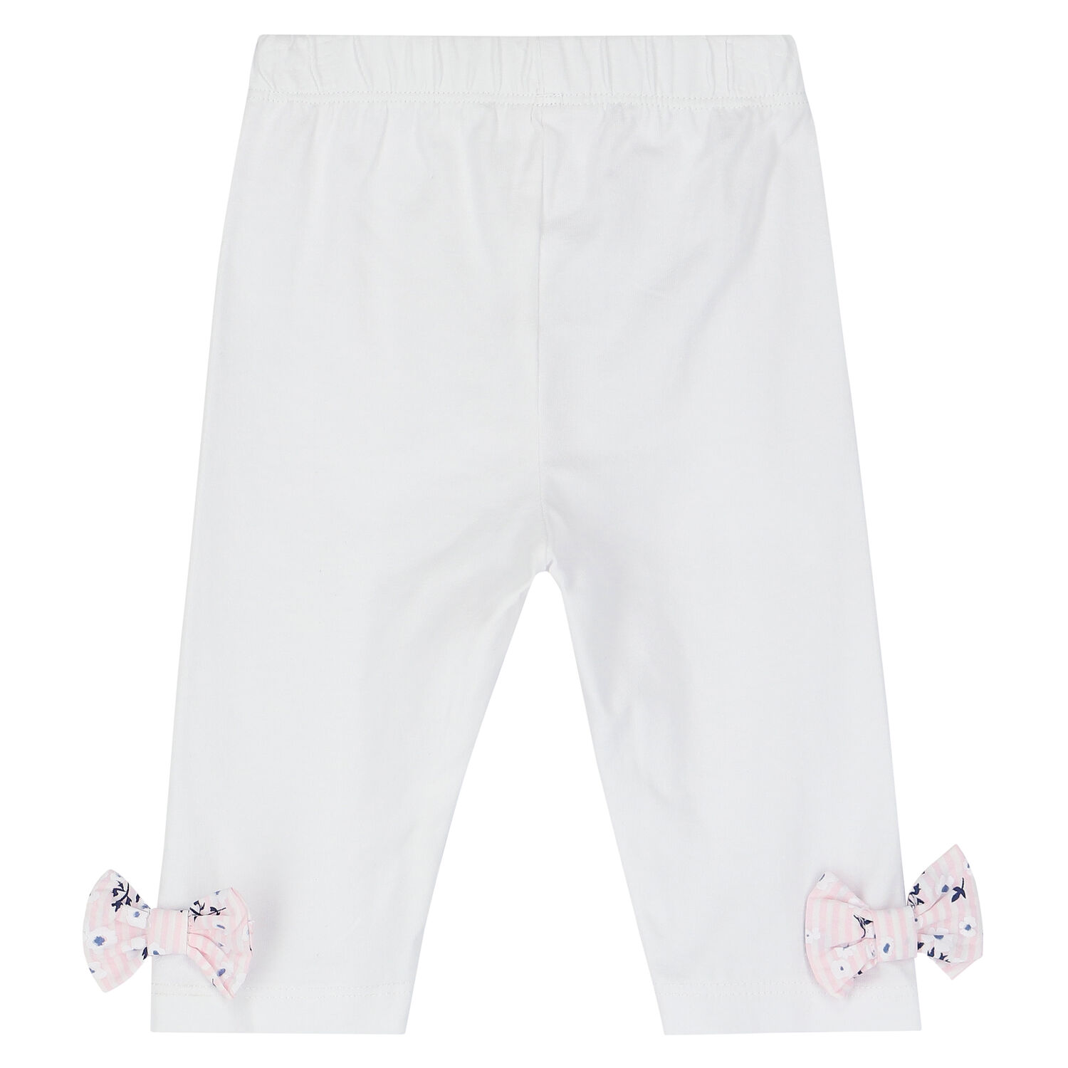 Younger Girls White & Pink Ruffled Leggings Set, 1, hi-res image number null