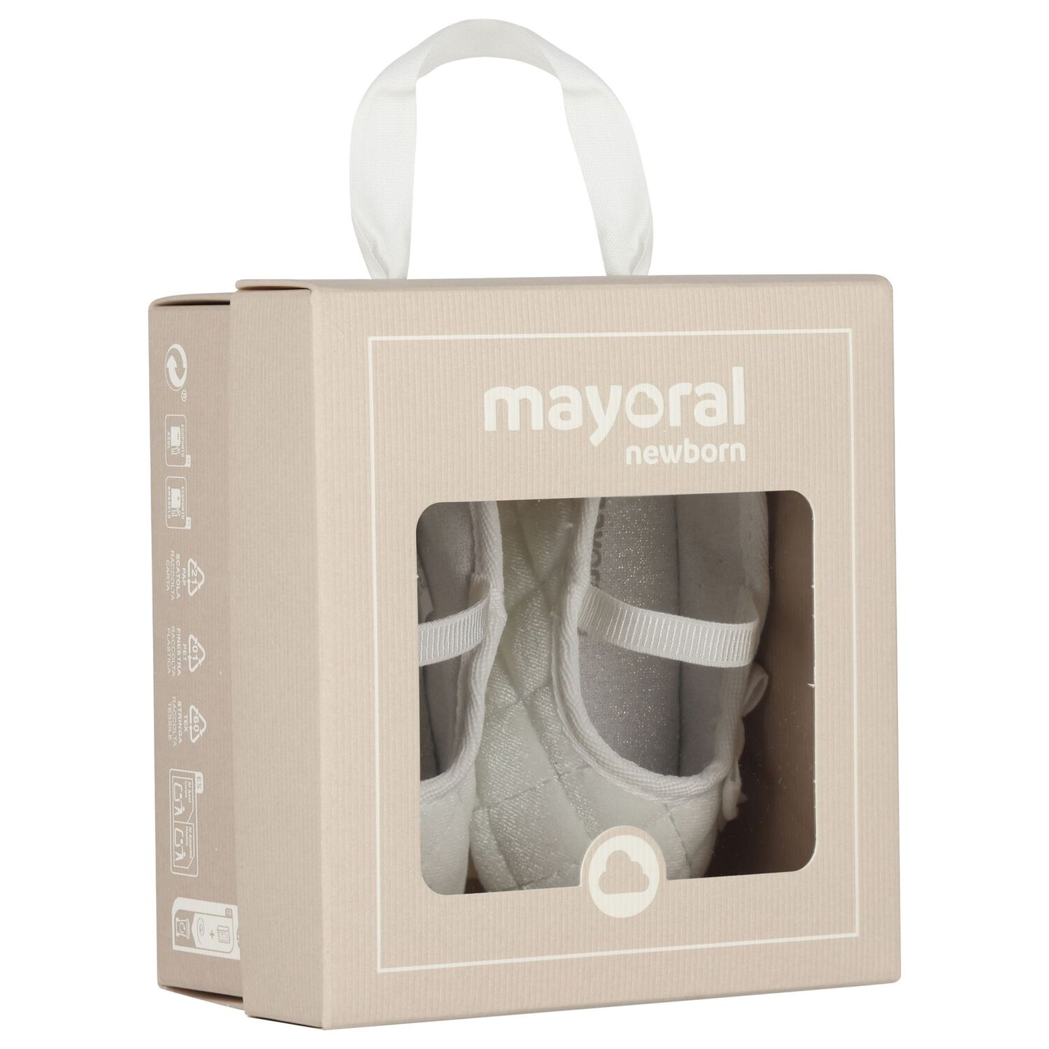 Baby Girls White Velvet Pre Walker Shoes, 1, hi-res