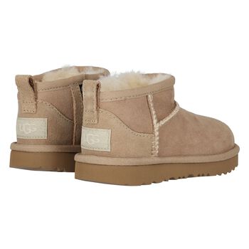 Beige Classic Ultra Mini Suede Boots