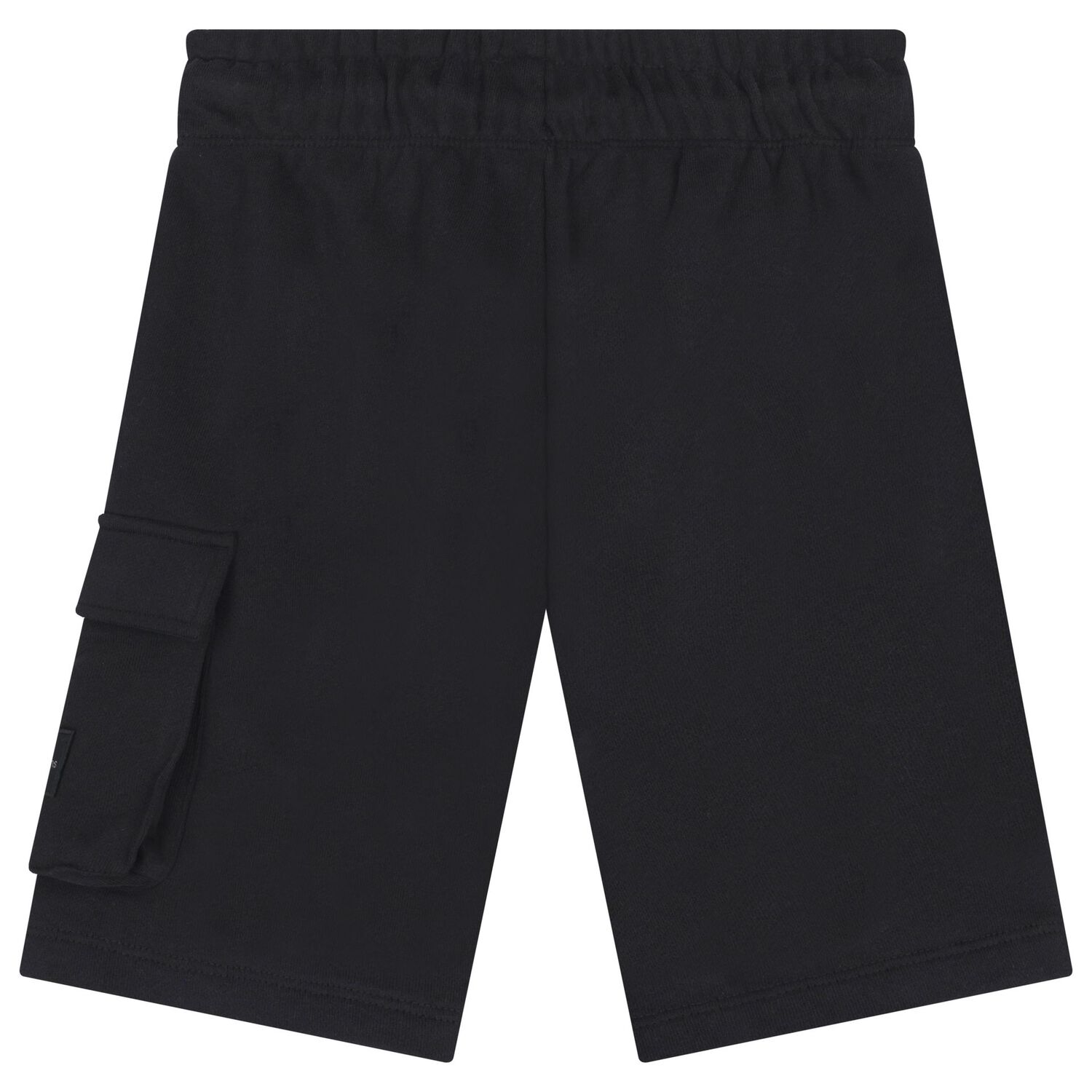 Boys Black Logo Shorts, 1, hi-res