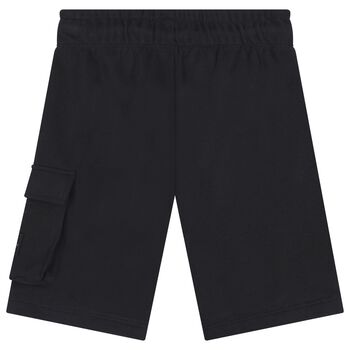 Boys Black Logo Shorts