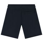 Boys White & Navy Blue Shorts Set, 2, hi-res