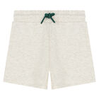 Younger Boys Green & Beige Logo Shorts Set, 1, hi-res