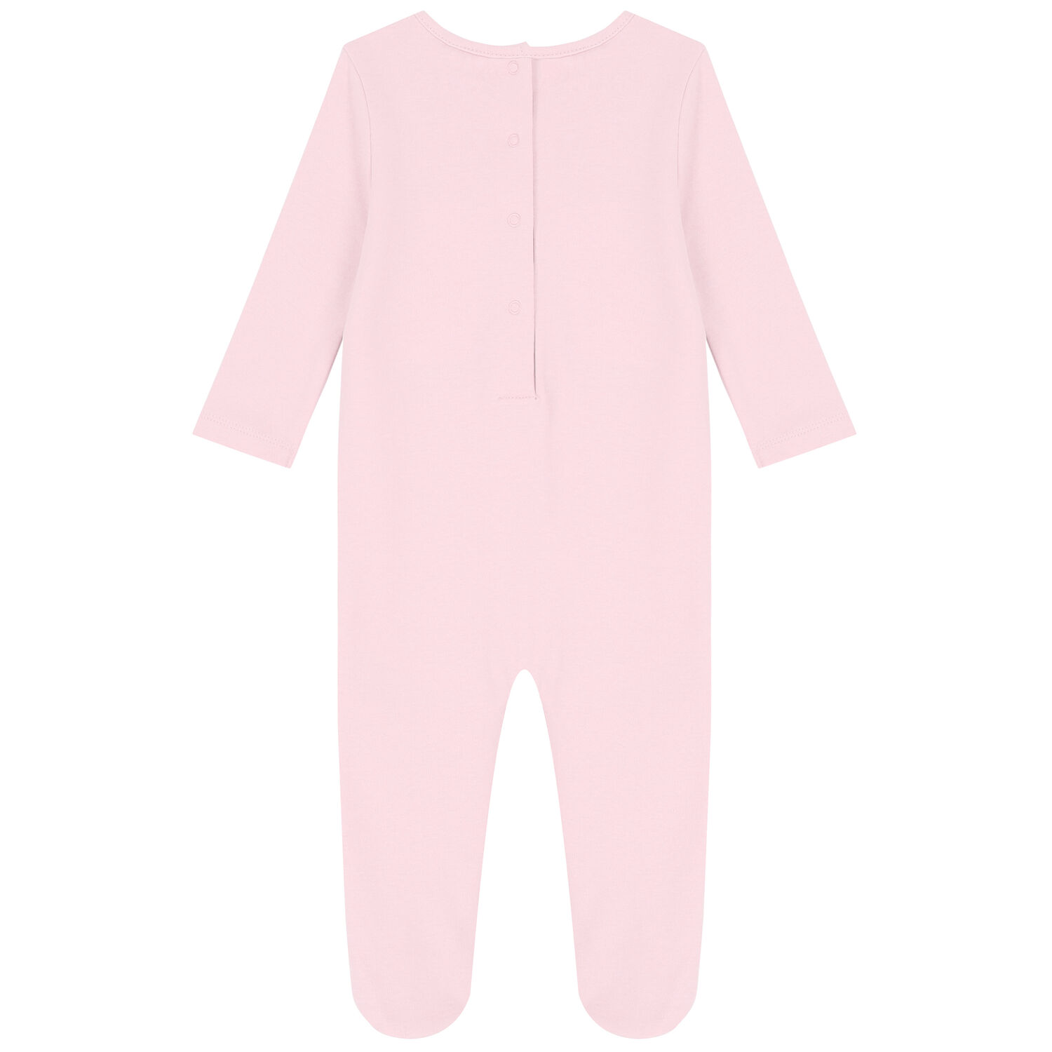 Pink Teddy Logo Babygrow, 3, hi-res