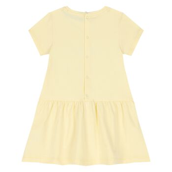 Younger Girls Yellow Logo Dress