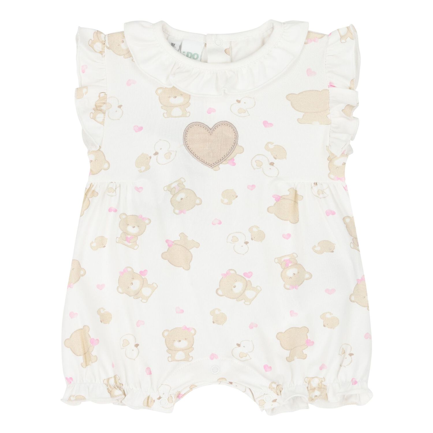 Baby Girls Ivory & Beige Rompers ( 2-Pack ), 1, hi-res