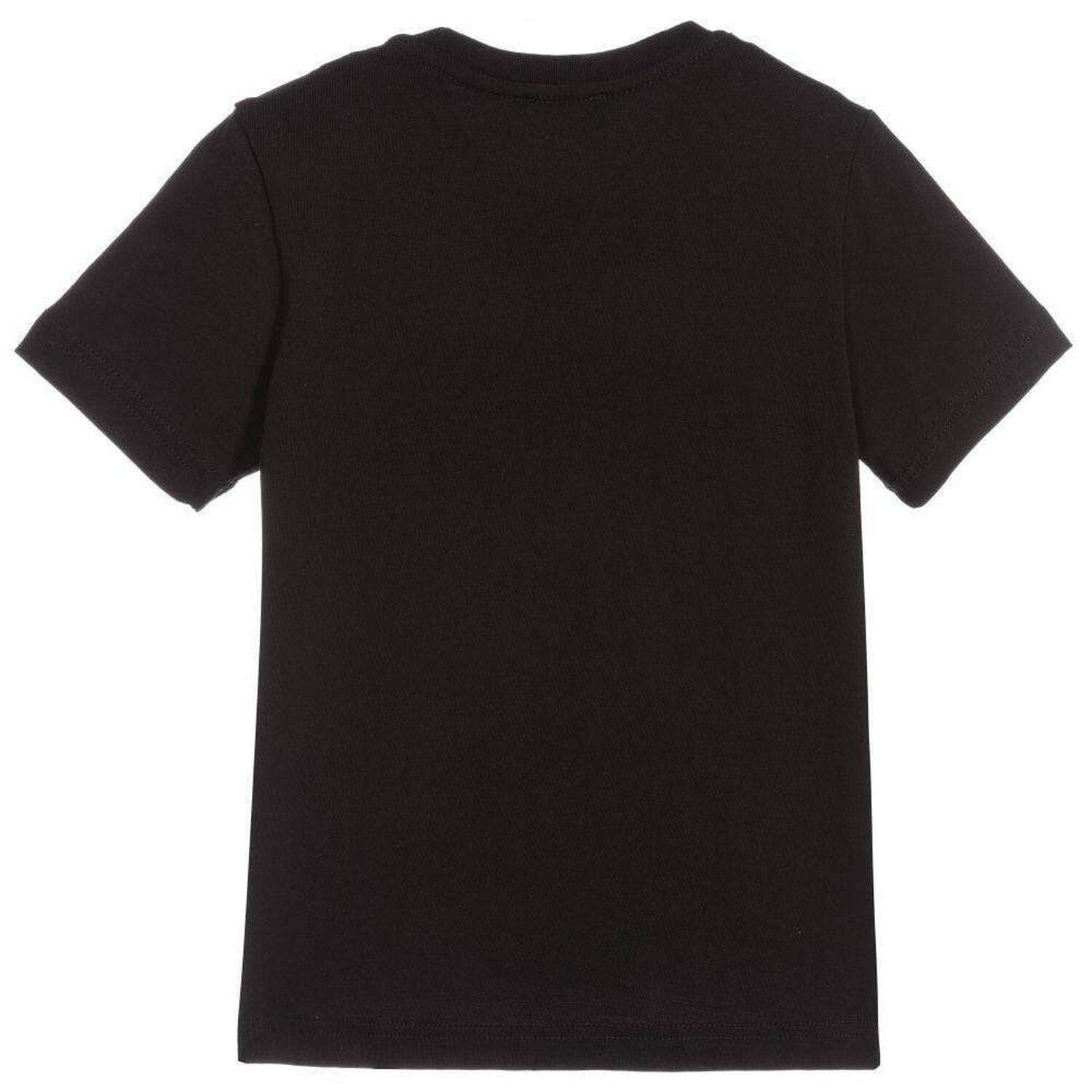 Girls Black & Silver Logo T-Shirt, 1, hi-res