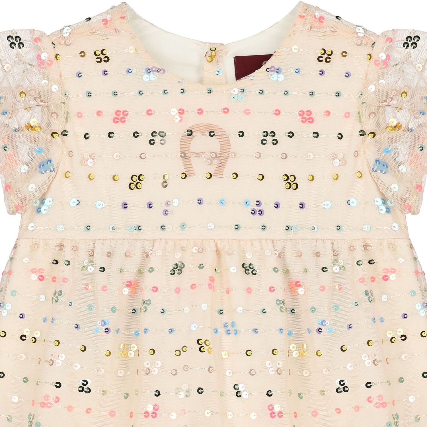 Younger Girls Ivory Sequin Dress, 1, hi-res image number null