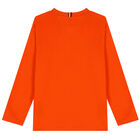 Boys Orange Logo Long Sleeve Top, 2, hi-res