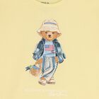 Girls Yellow Polo Bear Dress, 1, hi-res