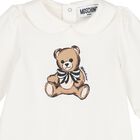Baby Girls White Teddy Bear Logo Babygrow Gift Set, 2, hi-res