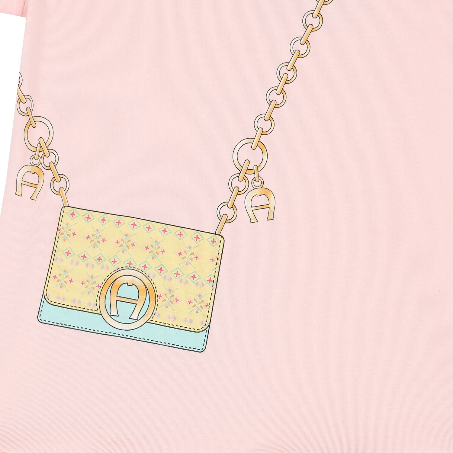 Girls Pink Logo Bag Dress, 3, hi-res image number null