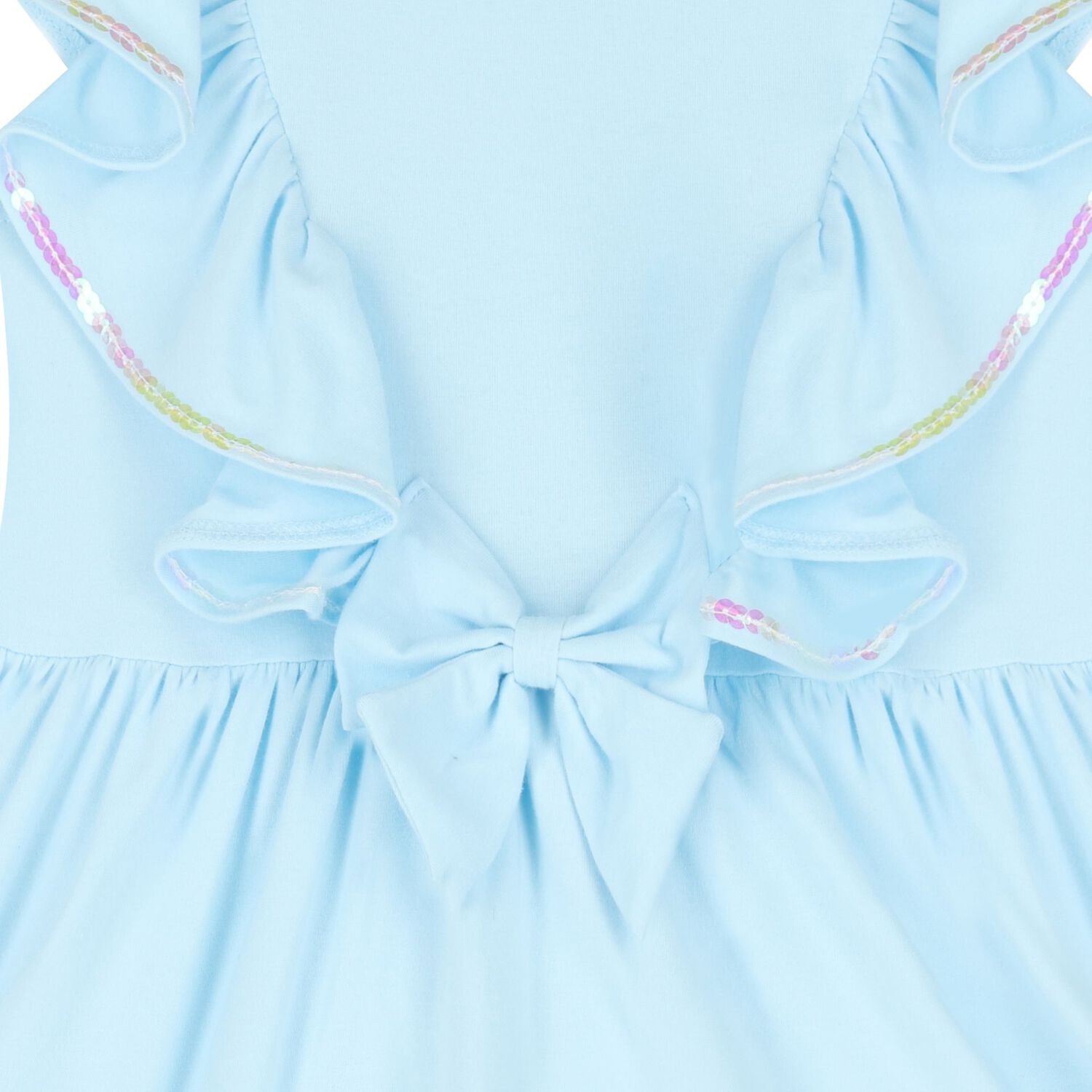 Girls Blue Ruffle Dress, 1, hi-res image number null