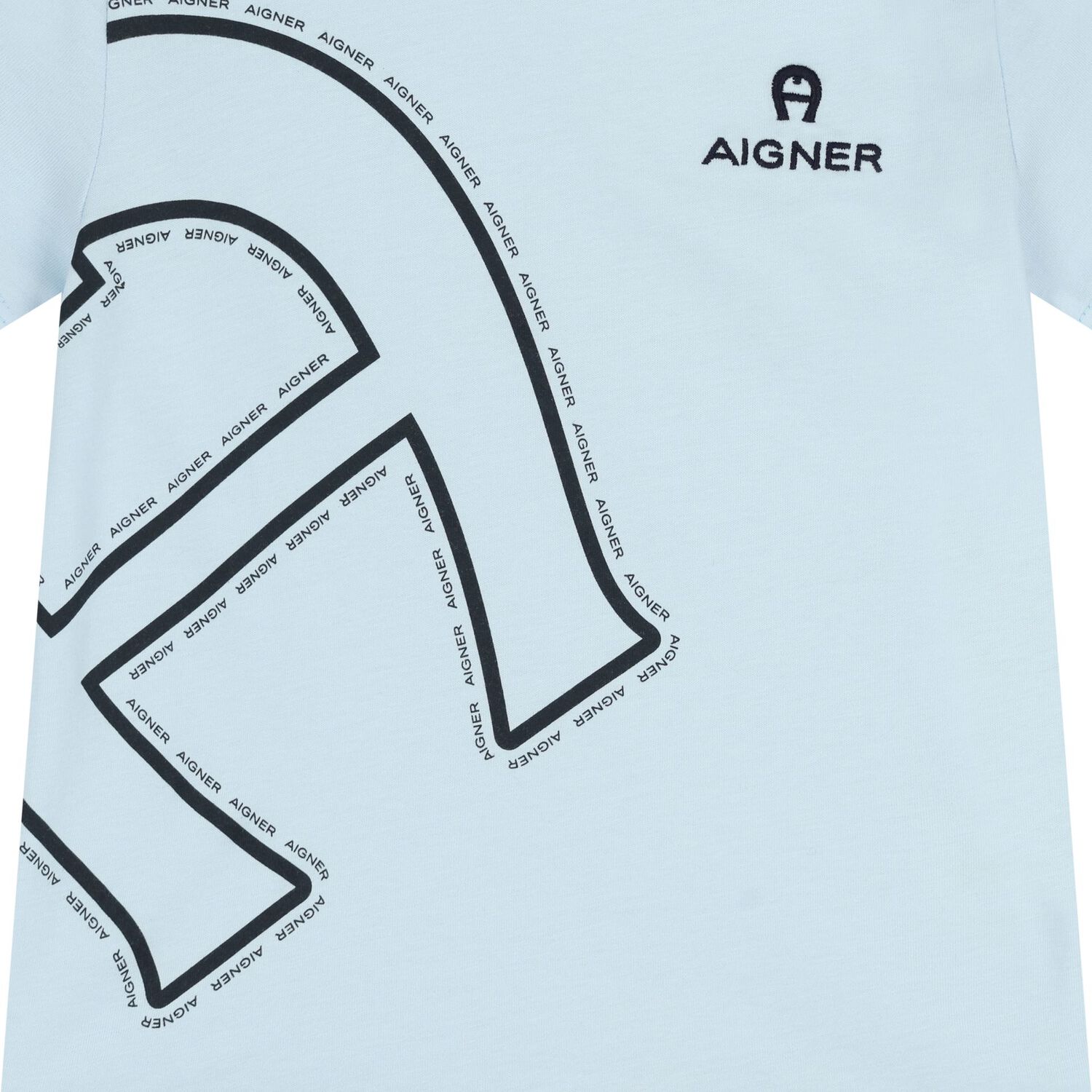 Younger Boys Blue Logo T-Shirt , 2, hi-res