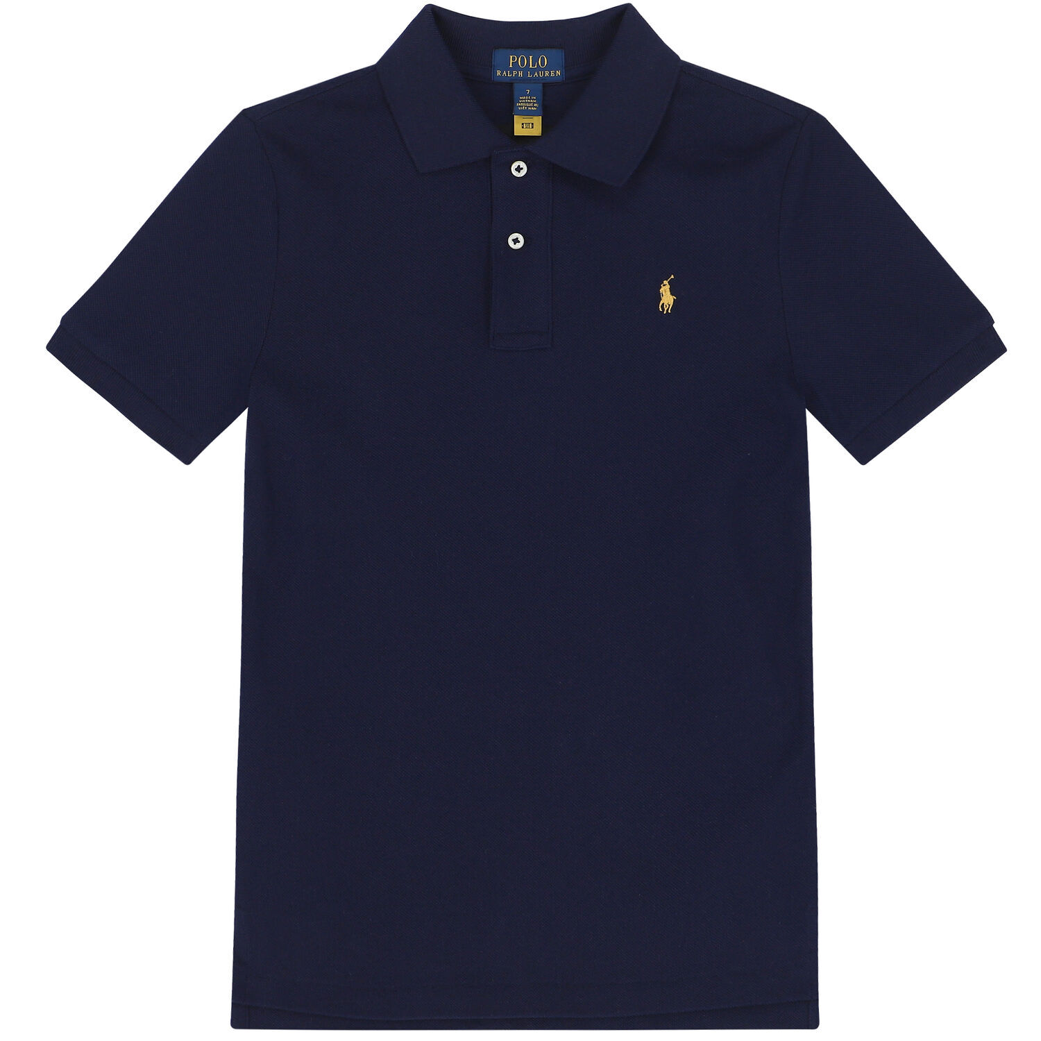 Ralph Lauren Boys Navy Logo Polo Shirt Junior Couture UK