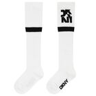 White & Black Logo Socks, 1, hi-res
