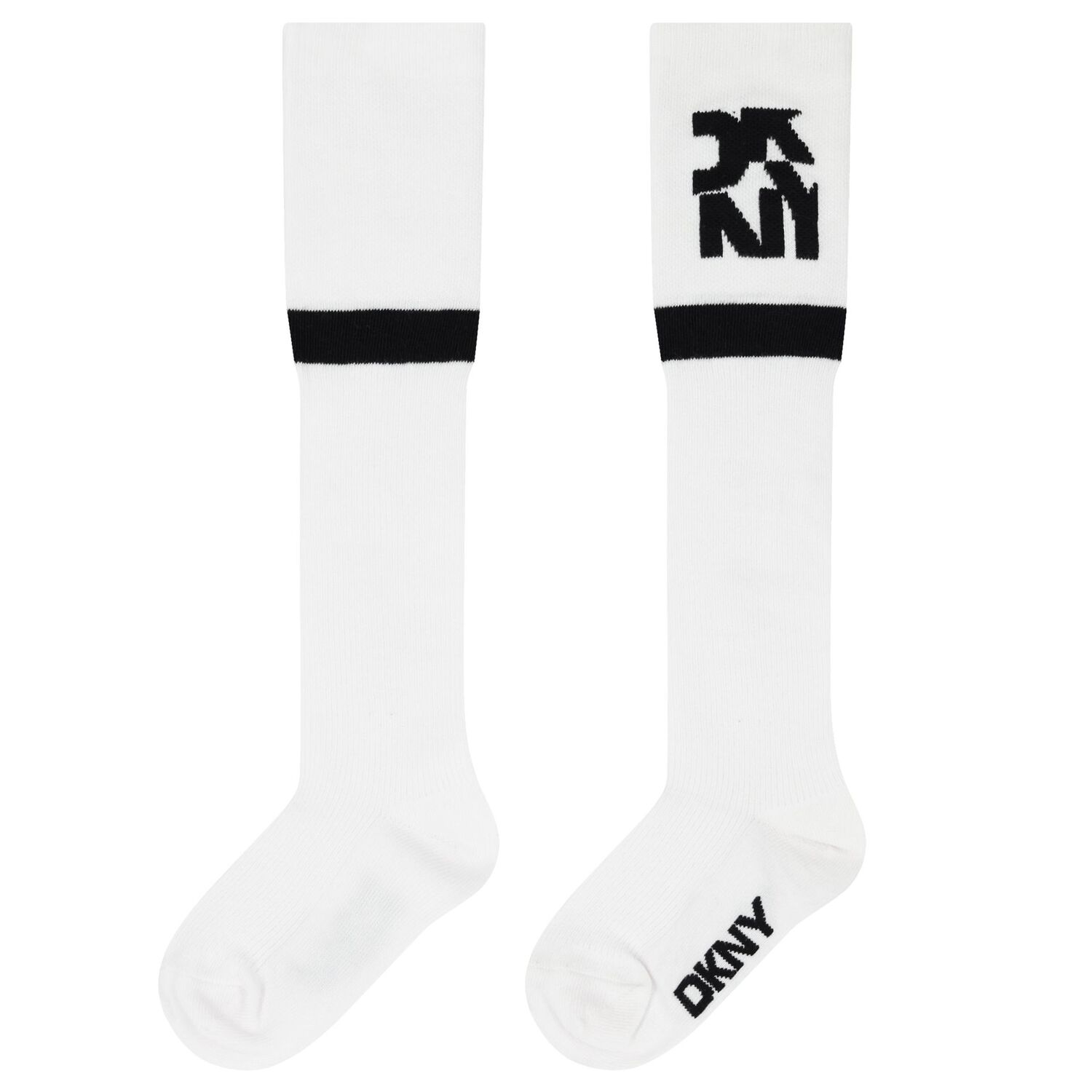White & Black Logo Socks, 1, hi-res image number null
